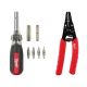 Milwaukee 13-in-1 Multi-Tip Cushion Grip Screwdriver with 10-18 AWG Comfort Grip Wire Stripper and Cutter (2-Piece) 48-22-2880-48-22-3050