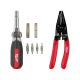 Milwaukee 13-in-1 Multi-Tip Cushion Grip Screwdriver 10-28 AWG Multi-Purpose Dipped Grip Wire Stripper and Cutter (2-Piece) 48-22-2880-48-22-3052