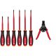 Milwaukee 1000-Volt Insulated Slim Tip Screwdriver Set with Automatic Wire Stripper and Cutter (7-Piece) 48-22-2206-48-22-3083