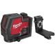 Milwaukee 100 ft. Green Cross Line and Plumb Points Rechargeable Laser Level Kit with 360° Quick Connect Laser Mount 3522-21-48-35-1311