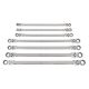 TEKTON Long Flex Head 12-Point Ratcheting Box End Wrench Set with 7-Piece (6-19 mm) WRB96001