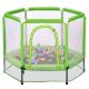 55 in.Toddlers Trampoline with Safety Enclosure Net and Balls, Indoor Outdoor Mini Trampoline for Kids KIKIO202859