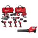 Milwaukee M18 FUEL 18V Lithium Ion Brushless Cordless Combo Kit (7-Tool) with M18 FUEL Blower 3697-27-3017-20