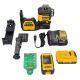 DEWALT 230 ft. Green Self-Leveling 3-Plane Laser Level Kit with 20-Volt 2.0 Ah Battery, Charger, Detector and Kitbox DCLE34033D1