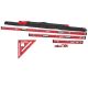 Milwaukee 10 in./24 in./48 in./78 in. REDSTICK Magnetic Box Beam and Torpedo Level Set with 7 in. Rafter Square MLBXCM78-MLSQ070