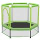 Miscool Ami 55 Inch Green Toddlers Trampoline with Safety Enclosure Net and Ocean Balls, Indoor Outdoor Mini Trampoline for Kids TPYCH10Y6AAF
