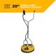 BE POWER EQUIPMENT 20 in. Whirl-A-Way Commercial Pressure Washer Surface Cleaner 85.403.007