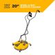 BE POWER EQUIPMENT 20 in. Whirl-A-Way Commercial Pressure Washer Surface Cleaner with Casters 85.403.011