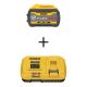DEWALT FLEXVOLT 20V/60V MAX Lithium-Ion 12.0Ah Battery and 20V and FLEXVOLT 12 Amp Fan Cooled Fast Charger DCB612WDCB1112