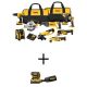 DEWALT 20V MAX Cordless 9 Tool Combo Kit and Brushless 1/4 Sheet Variable Speed Sander with (2) 20V 2.0Ah Batteries and Charger DCK940D2WCW200B