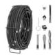 VEVOR Drain Cleaning Cable 100 ft. x 5/8 in. Sewer Drain Auger Cable Hollow Core with 7 Cutters for 0.8 in. to 3.9 in. Pipe FDSDL58IN100OPWKNV0