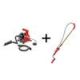 RIDGID PowerClear 120-Volt Drain Cleaning Snake Auger Machine and K-6P Hybrid Toilet Snake Auger, 6 ft. Cable Bundle HD55808-56658+1