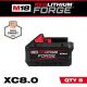 Milwaukee M18 18V Lithium-Ion REDLITHIUM FORGE XC 8.0 Ah Battery Pack (8-Pack) 48-11-1881-x8