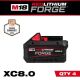 Milwaukee M18 18V Lithium-Ion REDLITHIUM FORGE XC 8.0 Ah Battery Pack (4-Pack) 48-11-1881-x4