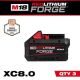 Milwaukee M18 18V Lithium-Ion REDLITHIUM FORGE XC 8.0 Ah Battery Pack (3-Pack) 48-11-1881-x3