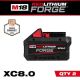 Milwaukee M18 18V Lithium-Ion REDLITHIUM FORGE XC 8.0 Ah Battery Pack (2-Pack) 48-11-1881-x2