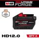 Milwaukee M18 18V Lithium-Ion REDLITHIUM FORGE HD 12.0 Ah Battery Pack (4-Pack) 48-11-1813-x4