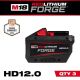 Milwaukee M18 18V Lithium-Ion REDLITHIUM FORGE HD 12.0 Ah Battery Pack (3-Pack) 48-11-1813-x3