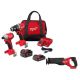 Milwaukee M18 18-Volt Lith-Ion Brushless Cordless Compact Hammer Drill/Impact Combo Kit w/2 Batteries & M18 FUEL SAWZALL 3693-22CX-2821-20