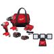 Milwaukee M18 18-Volt Lith-Ion Brushless Cordless Compact Hammer Drill/Impact Combo Kit w/(2) Batteries & M18 ROVER Flood Light 3693-22CX-2368-20