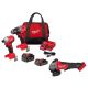 Milwaukee M18 18-Volt Lith-Ion Brushless Cordless Compact Hammer Drill/Impact Combo Kit with (2) Batteries & M18 FUEL Grinder 3693-22CX-2880-20