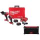 Milwaukee M18 FUEL 18V Lithium-Ion Brushless Cordless Hammer Drill and Impact Driver Combo Kit with 2 Batteries & Jobsite Radio 3697-22-2952-20