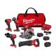 Milwaukee M18 FUEL 18V Lithium-Ion Brushless Cordless Combo Kit (5-Tool) with Two 5.0 Ah Batteries, 1 Charger 1 Tool Bag 3697-25-48-11-1813