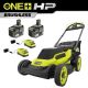 RYOBI ONE+ HP 18V Brushless 20 in. Cordless Battery Walk Behind Self-Propelled Lawn Mower w/ (2) 6.0 Ah Batteries and Chargers PBLLM05K2