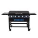 Even Embers 5-Burner Propane Gas Griddle in Black with Lid and Cover GAS2540ASO