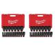 Milwaukee SHOCKWAVE 1/2 in. Drive SAE 6 Point Impact Socket Set (38-Piece) 49-66-7012-49-66-7012