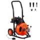 SKYSHALO Drain Cleaning Machine 100 ft. x 3/8 in. Sewer Snake Machine Auto Feed, Drain Auger Cleaner ZDJJKLSGDSTJZRVU4V1-0708