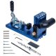 ‎POWERTEC Aluminum Pocket Hole Jig Set with 1-1/4 in. OD Dust Port, Drill Bit, Drill Stop, Toggle Clamp and Screws 71844N