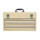 Big Red 20 in. Portable 3-Drawer Steel Tool Box with Metal Latch Closure, Yellow ANTBD133-XY