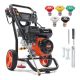 VEVOR Gas Pressure Washer, 3400 PSI 2.6 GPM, Gas Powered Pressure Washer with Aluminum Pump, Spray Gun and Extension Wand R3400PSI26GPMHYZ0V0-0805