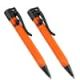 Rite in the Rain Weatherproof Orange Mini Bolt-Action Pen-Black Ink, 2 Pack OR20-2