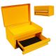 Torin 10 in. Mini Portable Steel Tool Box with Drawer for Home, Garage or Workbench, Yellow APBT701YB