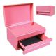 Torin 10 in. Mini Portable Steel Tool Box with Drawer for Home, Garage or Workbench, Pink APBT701PB
