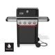 Weber Spirit SC-E-425 4-Burner Natural Gas Grill in Black with Sear Zone and Crafted Griddle Insert 1501055
