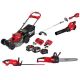 Milwaukee M18 FUEL Brushless 21 in. Self-Propelled Mower w/ String Trimmer, Blower, Hedger, Chainsaw, (2) 12Ah & (1) 8Ah Batteries 2823-22HD-3016-21ST-303320-301720-272720