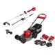 Milwaukee M18 FUEL Brushless 21 in. Self-Propelled Mower w/ String Trimmer, Pole Saw & Hedge Trimmer, (2) 12Ah & (1) 8Ah Batteries 2823-22HD-3016-21ST-49-16-2719-49162718