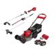 Milwaukee M18 FUEL Brushless 21 in. Self-Propelled Mower w/ String Trimmer, Edger, Hedge Trimmer, (2) 12.0 Ah Batteries, Charger 2823-22HD-3016-20ST-49-16-2718-49162719