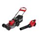 Milwaukee M18 FUEL 18V 21 in. Brushless Cordless Dual Battery Self-Propelled Walk Behind Lawn Mower w/ M18 FUEL Blower 2823-20-3017-20