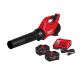 Milwaukee M18 FUEL 120 MPH 500 CFM 18V Brushless Cordless Battery Powered Leaf Blower Kit w/ (2) FORGE Batteries, Rapid Charger 3017-21HD-48-11-1881