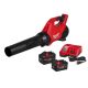 Milwaukee M18 FUEL 120 MPH 500 CFM 18V Brushless Cordless Battery Powered Leaf Blower Kit w/ (2) FORGE Batteries & Rapid Charger 3017-21HD-48-11-1861