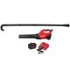 Milwaukee M18 FUEL 120 MPH 500 CFM 18V Brushless Cordless Battery Powered Blower w/ Gutter Cleaning Attachment, Battery, Charger 3017-21HD-49-16-2790