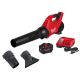 Milwaukee M18 FUEL 120 MPH 500 CFM 18V Brushless Cordless Battery Blower w/ Tapered & Flat Nozzle Attachments, Battery, Charger 3017-21HD-49-16-2797