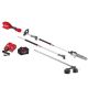 Milwaukee M18 FUEL 18V 10 in. Brushless Cordless Battery Powered QUIK-LOK Pole Saw 8.0 Ah FORGE Kit w/ String Trimmer Attachment 3016-21PS-49-16-2717