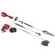 Milwaukee M18 FUEL 18V 10 in. Brushless Cordless Battery Powered QUIK-LOK Pole Saw 8.0 Ah FORGE Kit w/ Brush Cutter Attachment 3016-21PS-49-16-2738