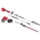 Milwaukee M18 FUEL 18V 10 in. Brushless Cordless Battery Powered QUIK-LOK Pole Saw 8.0 Ah FORGE Kit w/ Hedge Trimmer Attachment 3016-21PS-49-16-2796