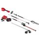 Milwaukee M18 FUEL 18V 10 in. Brushless Cordless QUIK-LOK Pole Saw 8.0 Ah FORGE Kit w/ String Trimmer & Hedge Trimmer Attachments 3016-21PS-49-16-2717-49-16-2719